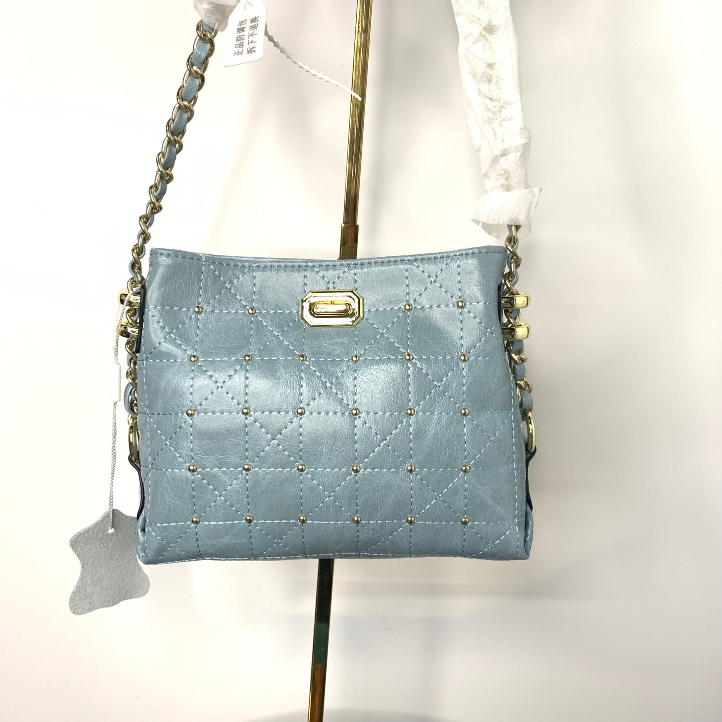 [YX] Gray gold chain bag