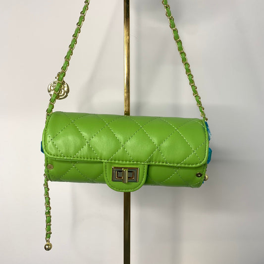 [YX] Gold decoration green bag